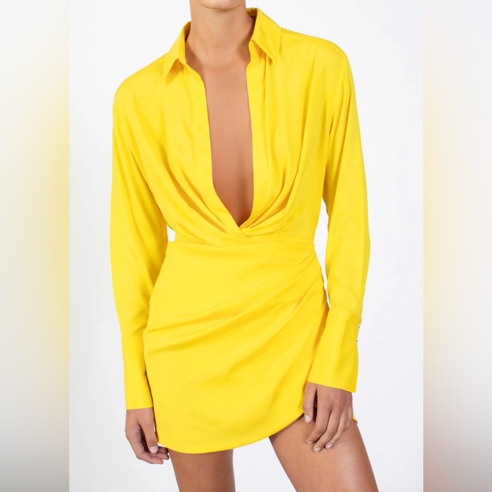 GAUGE81 Naha silk short dress